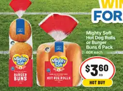 IGA Mighty Soft Hot Dog Rolls offer