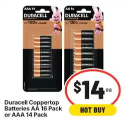 IGA Duracell Coppertop Batteries offer