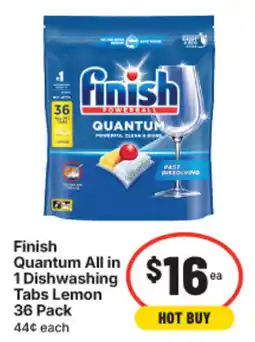 IGA Finish Quantum All in 1 Dishwashing Tabs Lemon offer