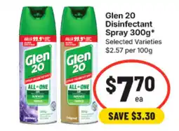IGA Glen 20 Disinfectant Spray offer