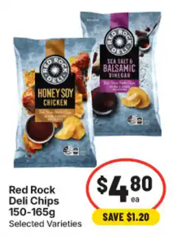 IGA Red Rock Deli Chips Selected Varieties offer