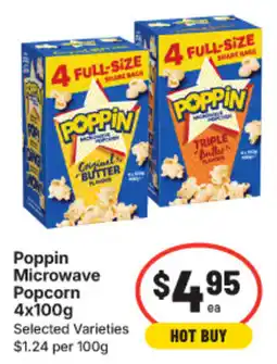 IGA Poppin Microwave Popcorn offer