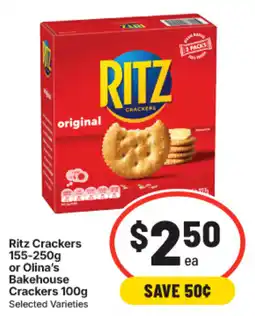 IGA Ritz Crackers offer