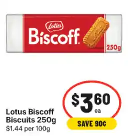 IGA Lotus Biscoff Biscuits offer