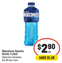 IGA Maximus Sports Drink offer
