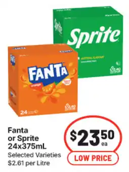 IGA Fanta or Sprite offer