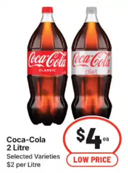 IGA Coca-Cola 2 Litre Selected Varieties offer