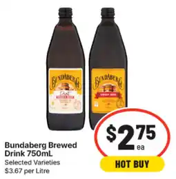 IGA Bundaberg Brewed Drink offer