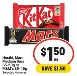 IGA Nestlé, Mars Medium Bars offer