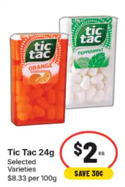 IGA Tic Tac 24g Selected Varieties offer