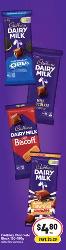 IGA Cadbury Chocolate Block offer