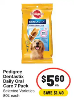IGA Pedigree Dentastix Daily Oral Care 7 Pack offer