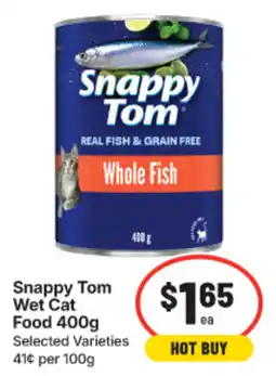 IGA Snappy Tom Wet Cat Food offer