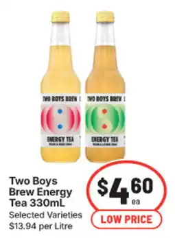 IGA Two Boys Brew Energy Tea offer