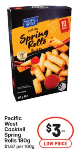 IGA Pacific West Cocktail Spring Rolls offer