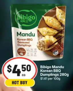 IGA Bibigo Mandu Korean BBQ Dumplings offer