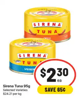 IGA Sirena Tuna offer
