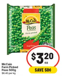 IGA McCain Farm Picked Peas offer