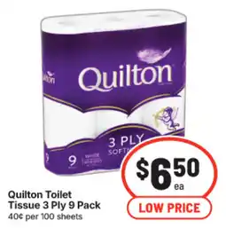 IGA Quilton Toilet Tissue 3 Ply offer