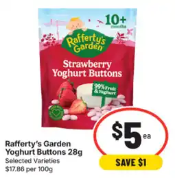 IGA Rafferty's Garden Yoghurt Buttons offer