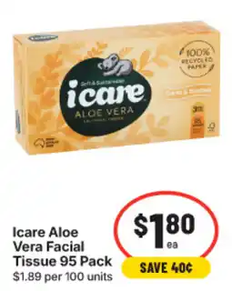 IGA Icare Aloe Vera Facial Tissue offer