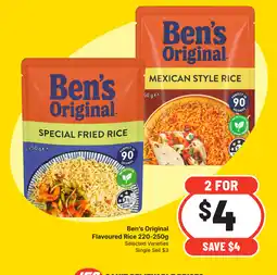 IGA Ben's Original Flavoured Rice offer
