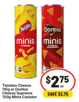 IGA Twisties Cheese or Doritos offer