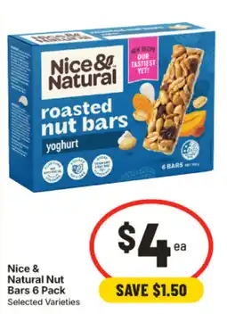 IGA Nice & Natural Nut Bars offer