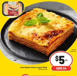 IGA Pasta Master Beef Lasagne offer