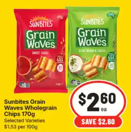 IGA Sunbites Grain Waves Wholegrain Chips offer