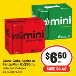 IGA Coca-Cola, Sprite or Fanta Mini offer