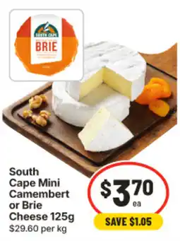 IGA South Cape Mini Camembert or Brie Cheese offer