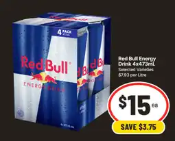 IGA Red Bull Energy Drink offer