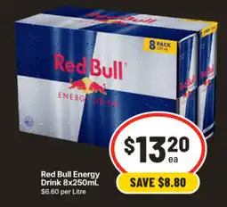 IGA Red Bull Energy Drink offer