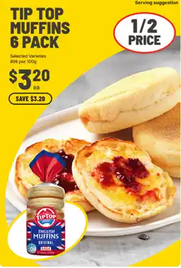 IGA Tip Top English Muffins Original offer
