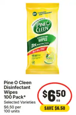 IGA Pine O Cleen Disinfectant Wipes offer