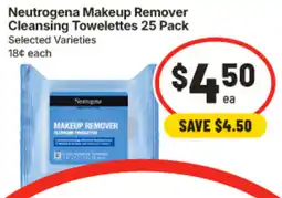 IGA Neutrogena Makeup Remover Cleansing Towelettes offer