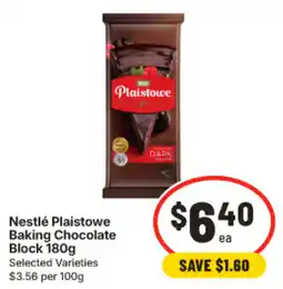 IGA Nestlé Plaistowe Baking Chocolate Block offer