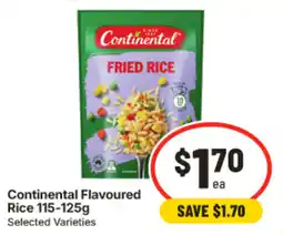 IGA Continental Flavoured Rice offer