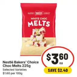 IGA Nestlé Bakers' Choice Choc Melts offer