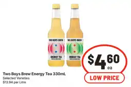 IGA Two Boys Brew Energy Tea offer