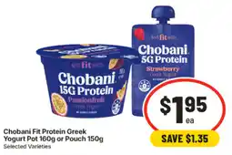 IGA Chobani Fit Protein Greek Yogurt offer