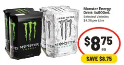 IGA Monster Energy Drink offer