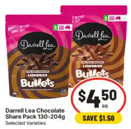IGA Darrell Lea Chocolate Liquorice Bullets offer