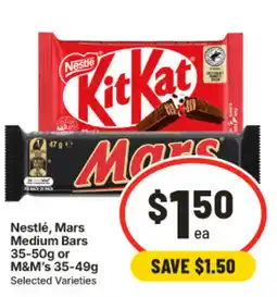 IGA Nestlé, Mars Medium Bars offer