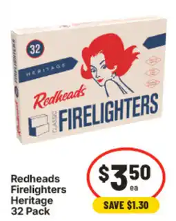 IGA Redheads Firelighters Heritage offer