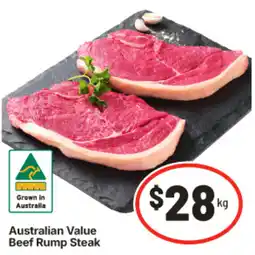 IGA Australian Value Beef Rump Steak offer