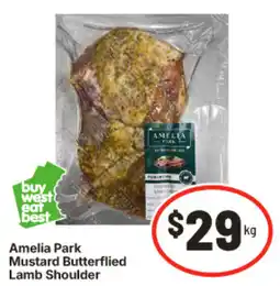 IGA Amelia Park Mustard Butterflied Lamb Shoulder offer