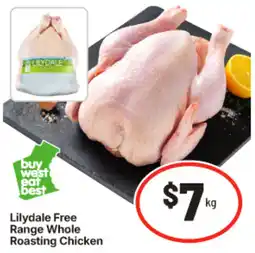 IGA Lilydale Free Range Whole Roasting Chicken offer