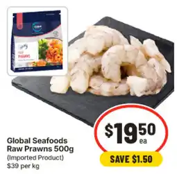 IGA Global Seafoods Raw Prawns offer